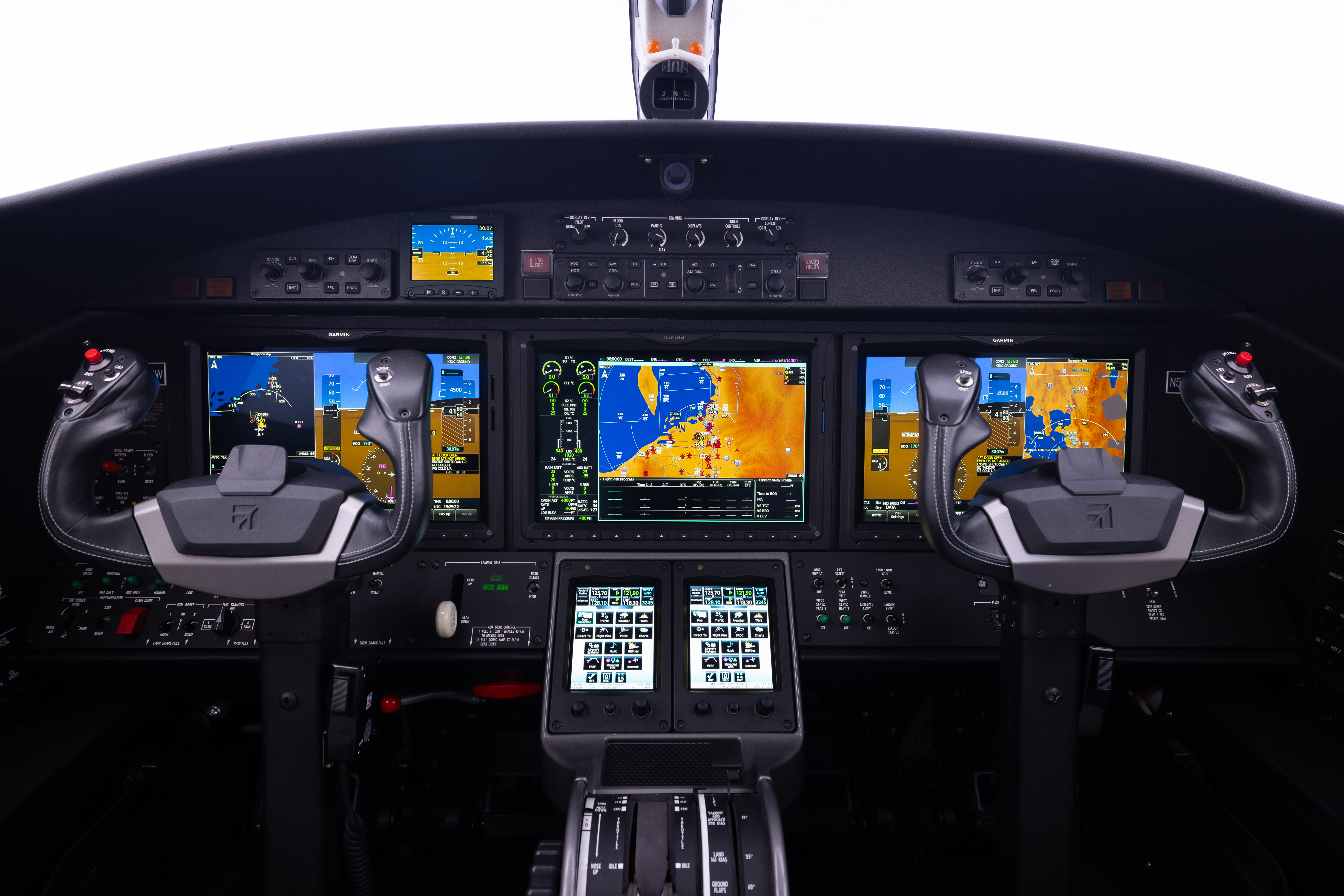 Cockpit of the Citation M2, perfect for owner-pilot