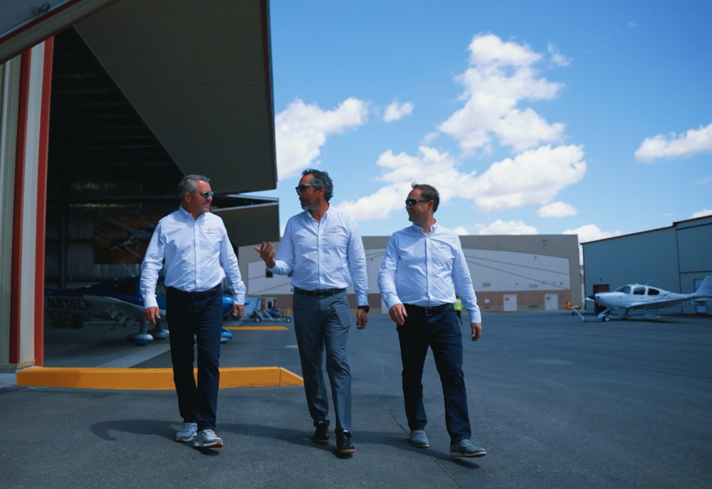 Lone Mountain aircraft brokers in private hangar