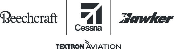 Beechcraft Cessna Hawker and Textron aviation combined logo